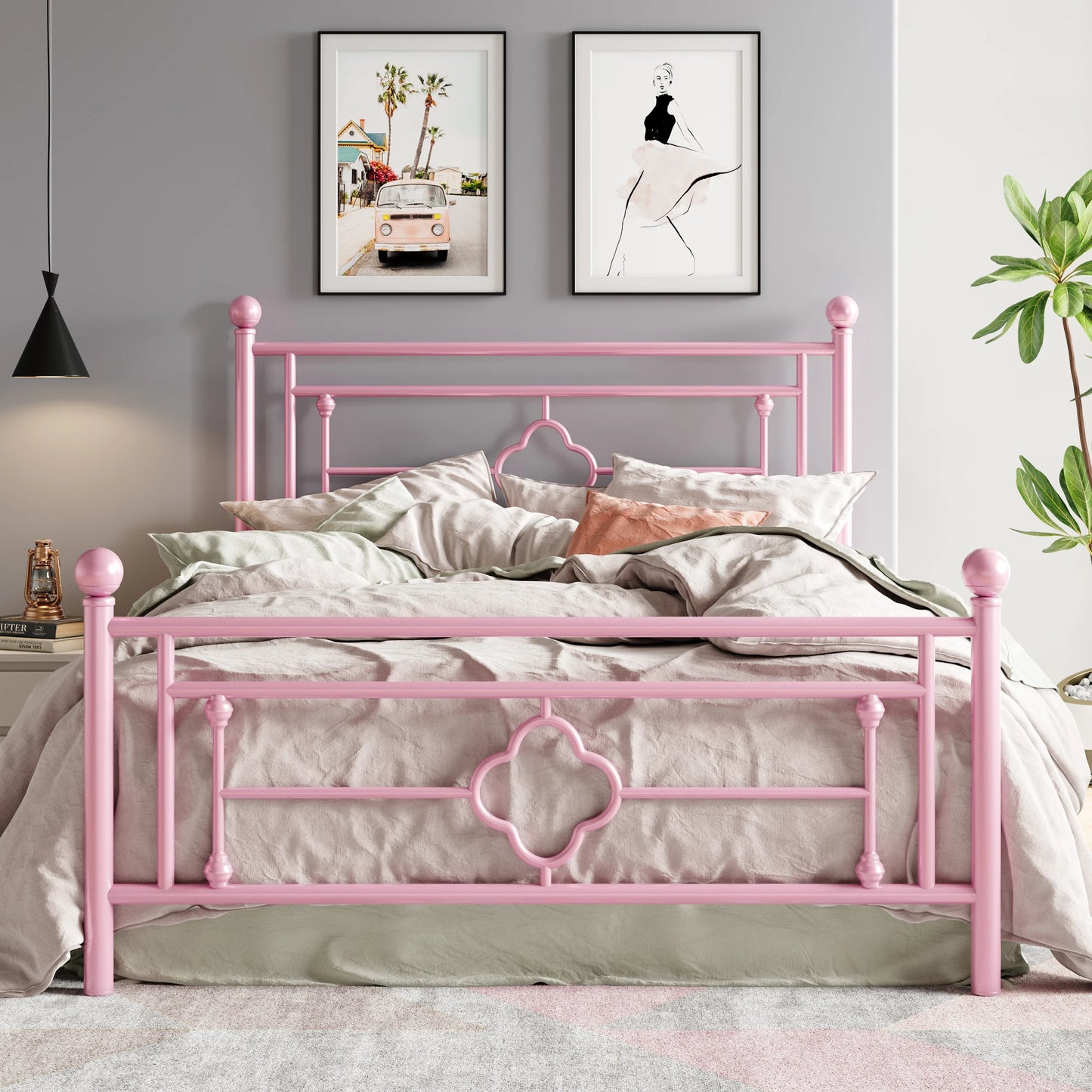 PLATFORM BED FRAME
Victorian Style, Wrought Iron Platform Bed Frame
