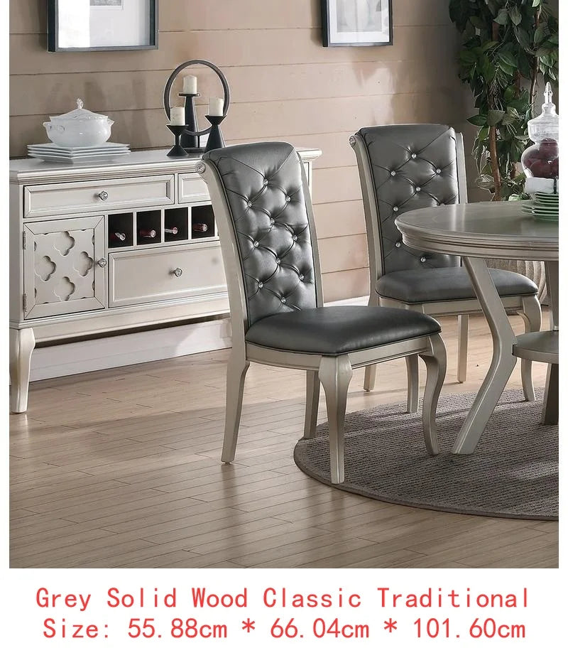 7pc Glass Rect. Dining Room Set w/ 6 Chairs