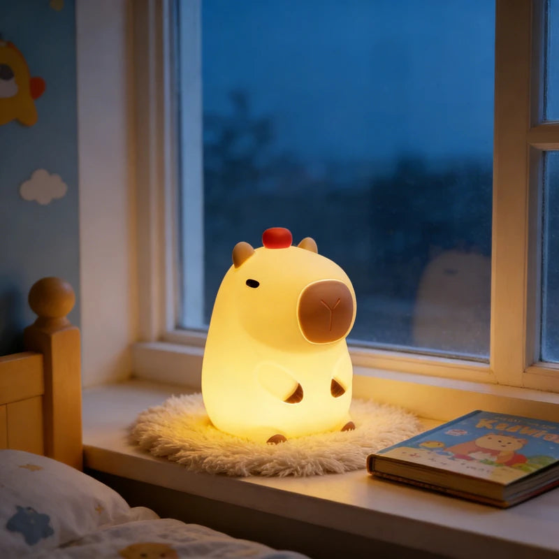 Night Lights - Cute Kids Animal Shape 3 Changing Modes USB-C Rechargeable LED with Remote Control