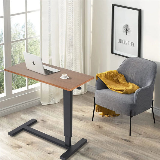 Large Rolling Desk Height Adjustable Table Stand for Hospital US Bedside Tray, LapTop Desk