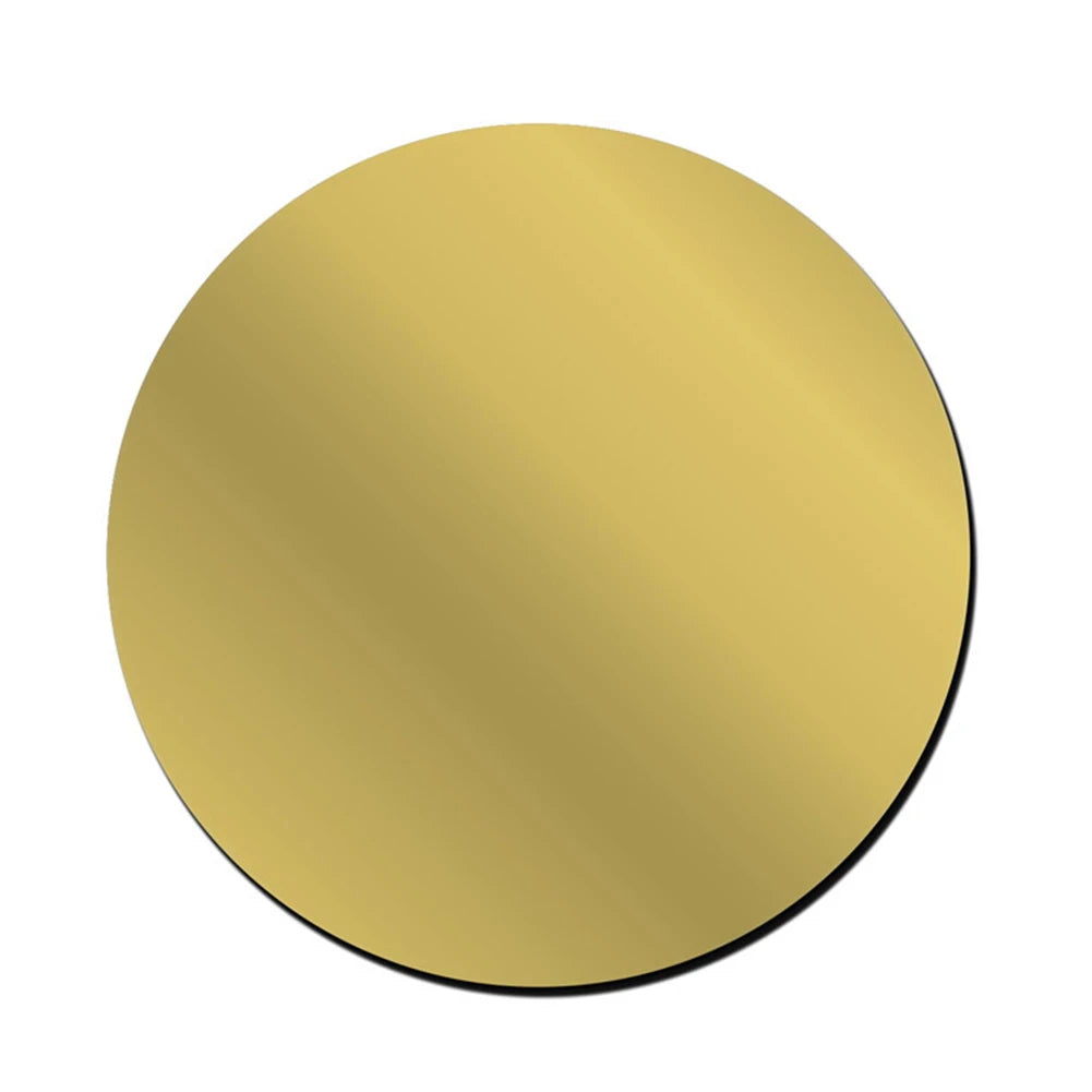 3D Round Mirror Wall Stickers - DIY Tiles - 6-1 30-10cm
