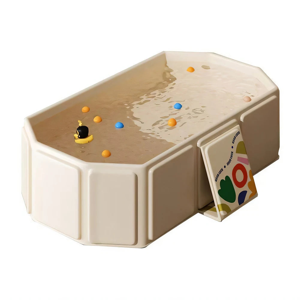 Infants To Toddlers Collapsible Baby Bath Tub with Drain