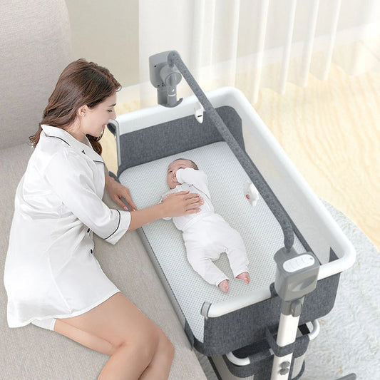 Rocking Baby Portable Bassinet Newborn Cradle Bedside Sleeper for Infant Travel Electric Bassient