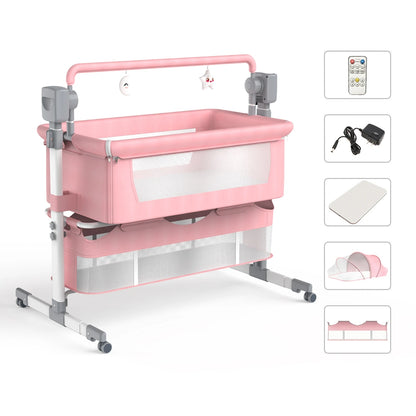 Rocking Baby Portable Bassinet Newborn Cradle Bedside Sleeper for Infant Travel Electric Bassient