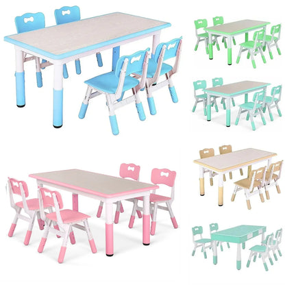 Height Adjustable Toddler Table & Chairs (4)