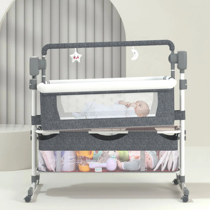 Rocking Baby Portable Bassinet Newborn Cradle Bedside Sleeper for Infant Travel Electric Bassient