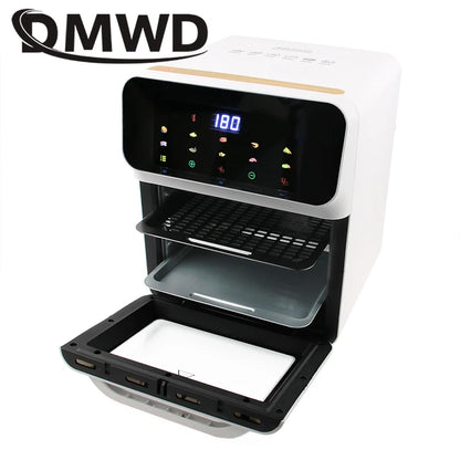 Deep Fryer Oil-free LED Touchscreen 360° Baking Light Wave Convection Oven