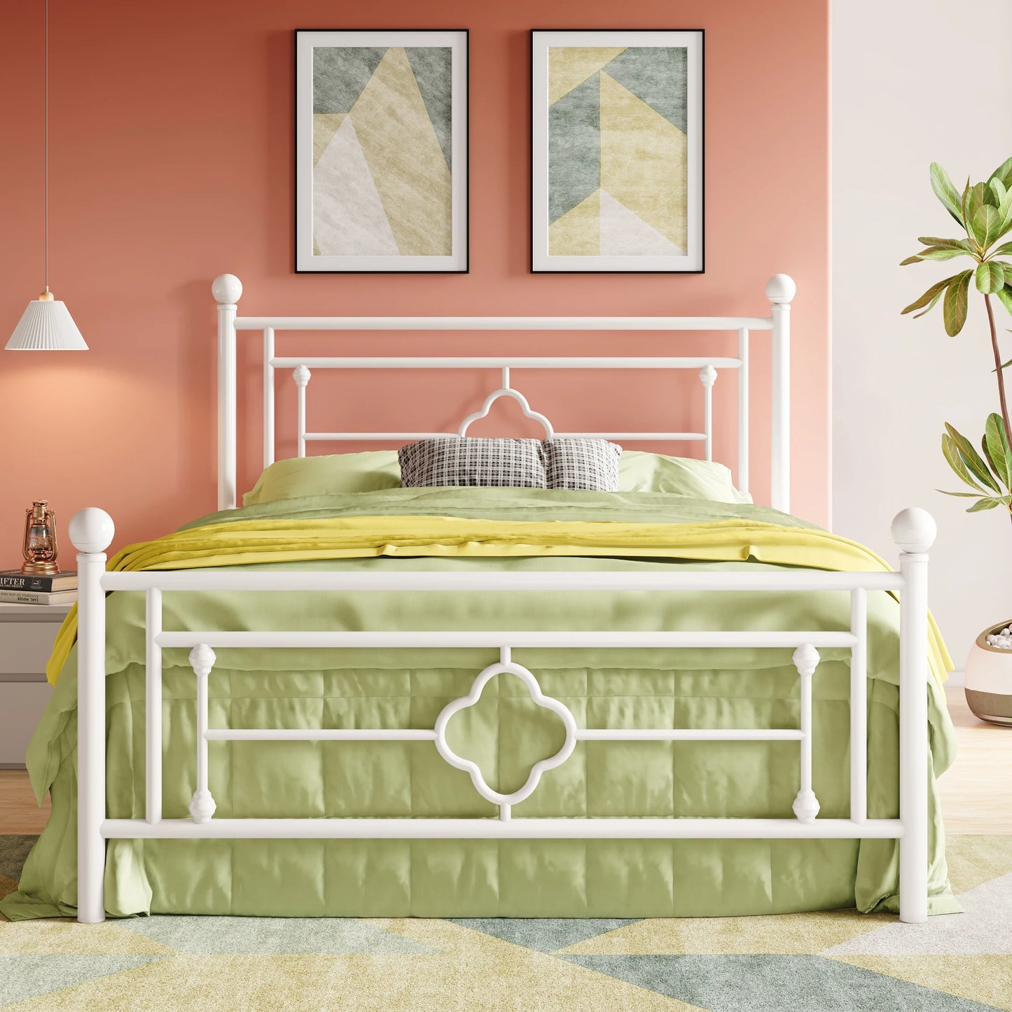 PLATFORM BED FRAME
Victorian Style, Wrought Iron Platform Bed Frame