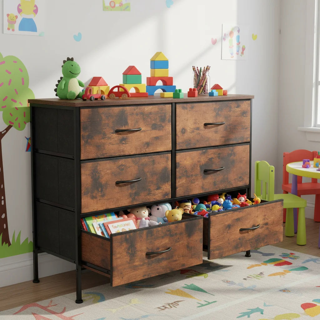 6-Drawer Large Capacity Storage Chest