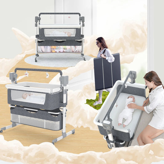 Rocking Baby Portable Bassinet Newborn Cradle Bedside Sleeper for Infant Travel Electric Bassient