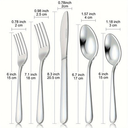 Stainless Steel Silverware  60/90 Pcs