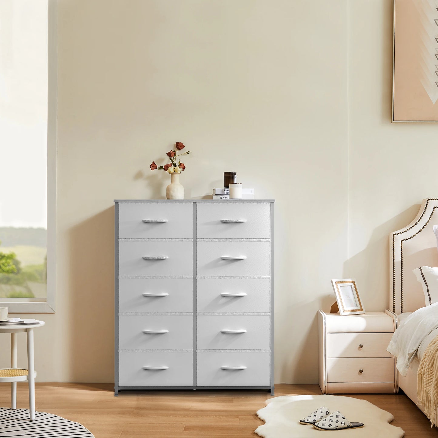 5/7/10 White Lover Fabric Storage Drawers