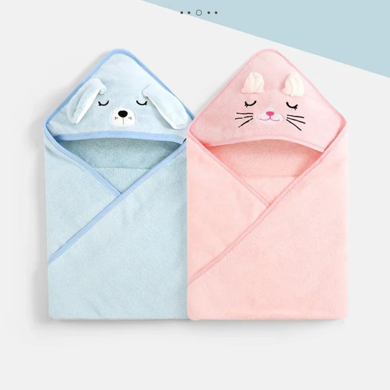 BABY BATH TOWELS
Cartoon Animal Soft Newborn Hooded Blanket Toddler Bathrobe Warm Sleeping Swaddle Wrap