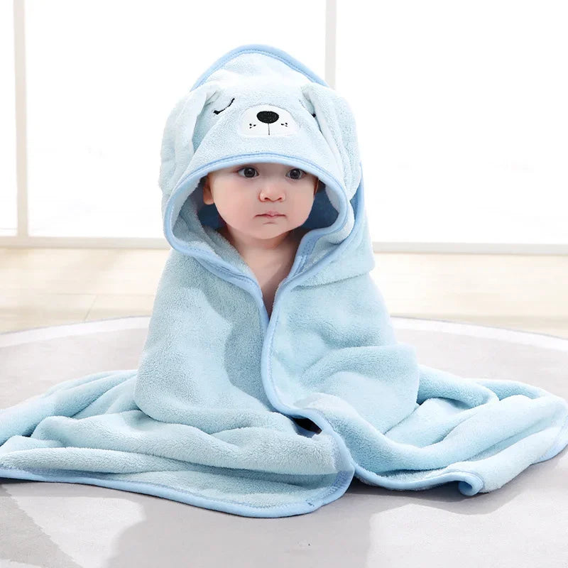 BABY BATH TOWELS
Cartoon Animal Soft Newborn Hooded Blanket Toddler Bathrobe Warm Sleeping Swaddle Wrap