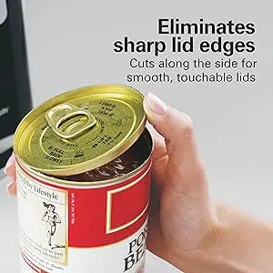 CAN OPENER - Smooth Touch Easy Push Down Lever Eliminates Sharp Edges Opens All Standard-Size