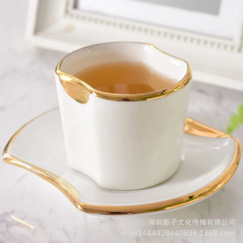 DISHES - Creative Gilded Porcelain Tableware  Plates & Bowls