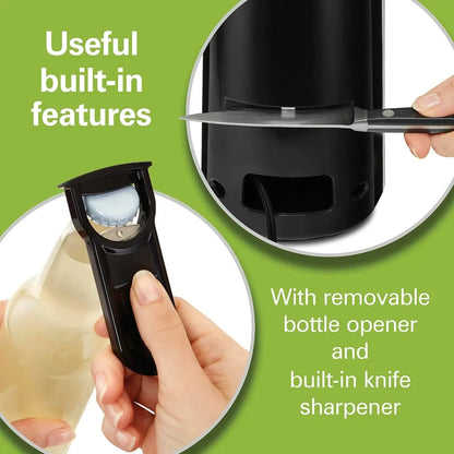 CAN OPENER - Smooth Touch Easy Push Down Lever Eliminates Sharp Edges Opens All Standard-Size