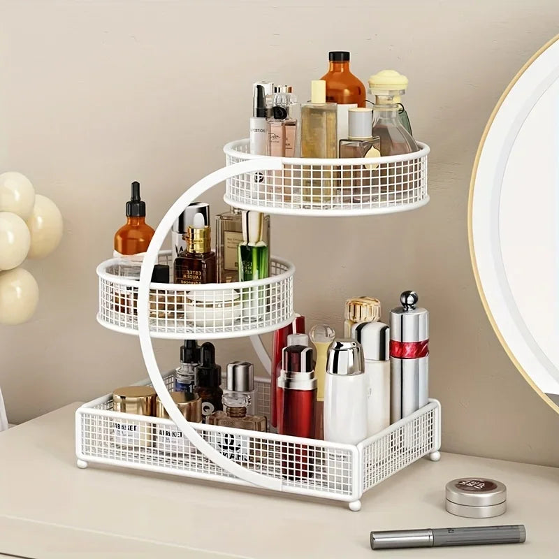 1pc Metal Multi- Layer Light Weight Makeup Storage Rack