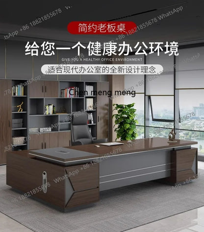 DESK
Modern office full set of furniture luxury table and chair combination.