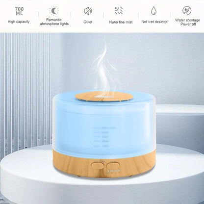 HUMIDIFIER
Kids-Friendly Ultrasonic Humidifier with 7-Color LED Aromatherapy Diffuser