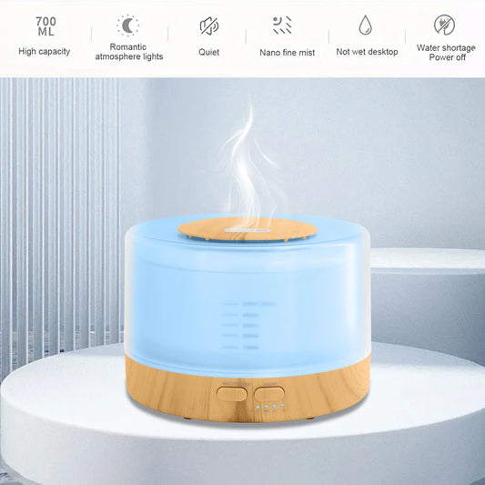 HUMIDIFIER
Kids-Friendly Ultrasonic Humidifier with 7-Color LED Aromatherapy Diffuser