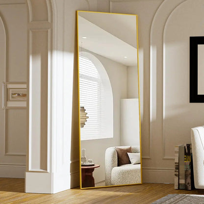 Full Length Floor Mirror with Stand, Leaning, Standing or Hanging