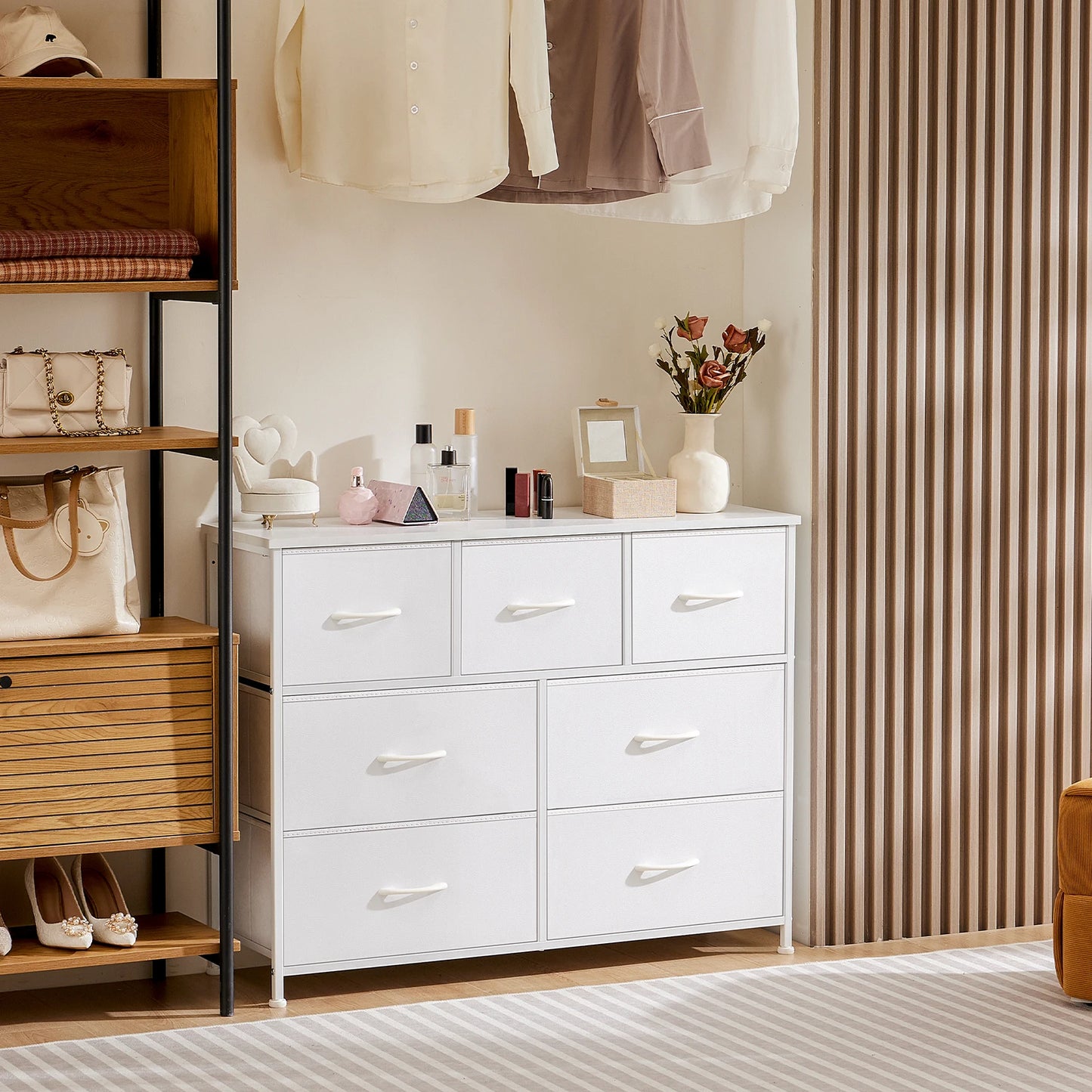 5/7/10 White Lover Fabric Storage Drawers