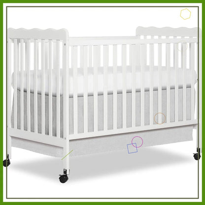 White, Gold Certified, Adjustable Mattress Heights, Convertible Crib to Toddler Bed