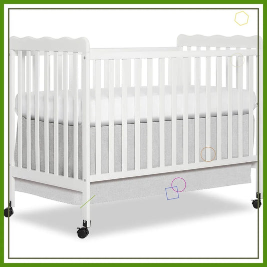 White, Gold Certified, Adjustable Mattress Heights, Convertible Crib to Toddler Bed
