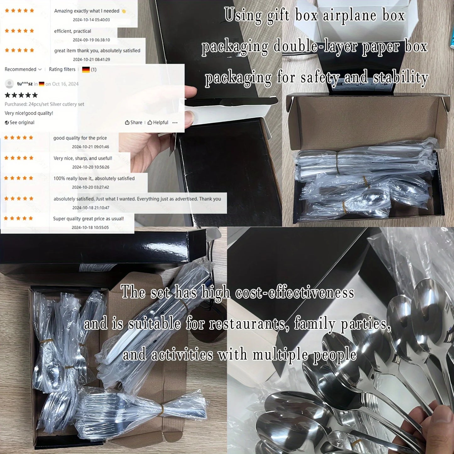 Stainless Steel Silverware  60/90 Pcs