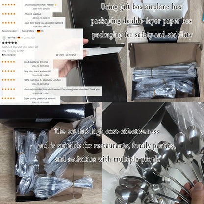Stainless Steel Silverware  60/90 Pcs