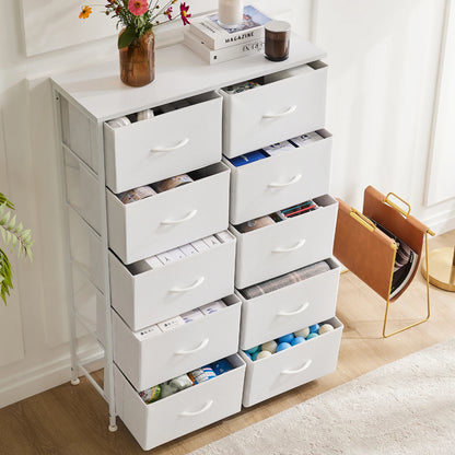 5/7/10 White Lover Fabric Storage Drawers