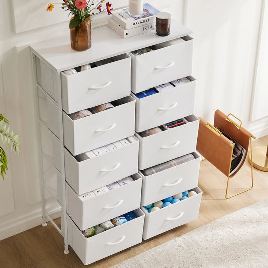 5/7/10 White Lover Fabric Storage Drawers