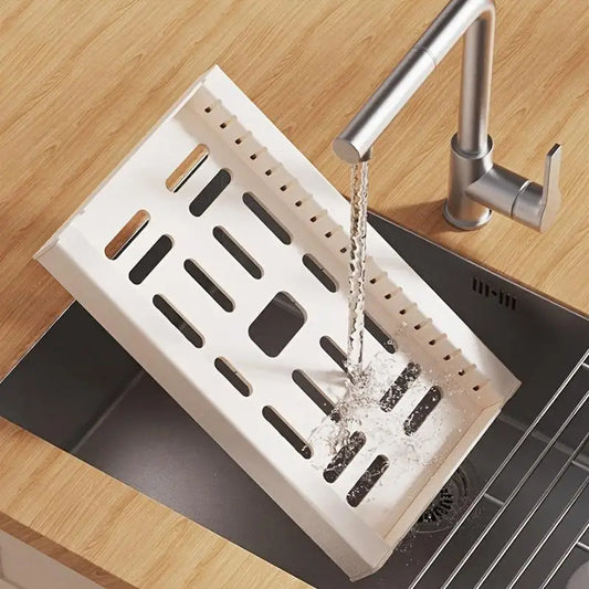 POT PAN  ORGANIZER
Expandable under Cabinet Pot & Pan 7" Adjustable Dividers for Pans and Lids.