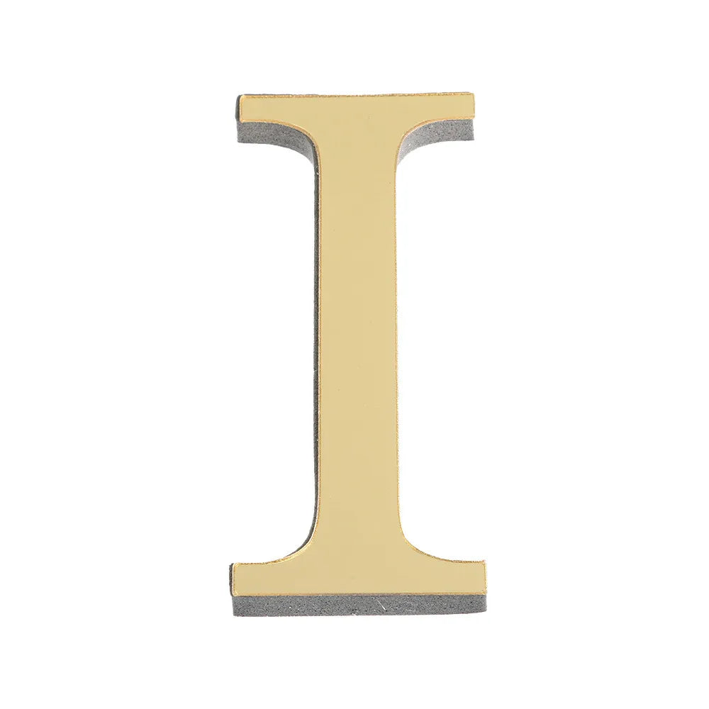 LETTERS
10CM 26 English Wall Sticker 3D Mirror Acrylic Gold Wall Sticker Decals Self-Adhesive