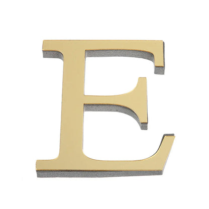 LETTERS
10CM 26 English Wall Sticker 3D Mirror Acrylic Gold Wall Sticker Decals Self-Adhesive