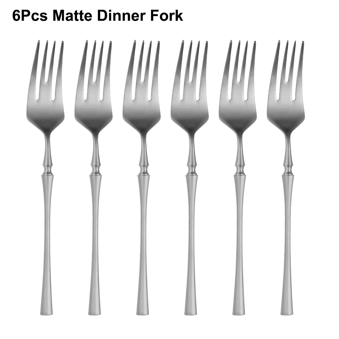 6/16/24Pcs Sliver Tableware Stainless Steel Cutlery