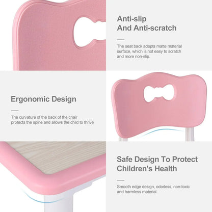 Height Adjustable Toddler Table & Chairs (4)