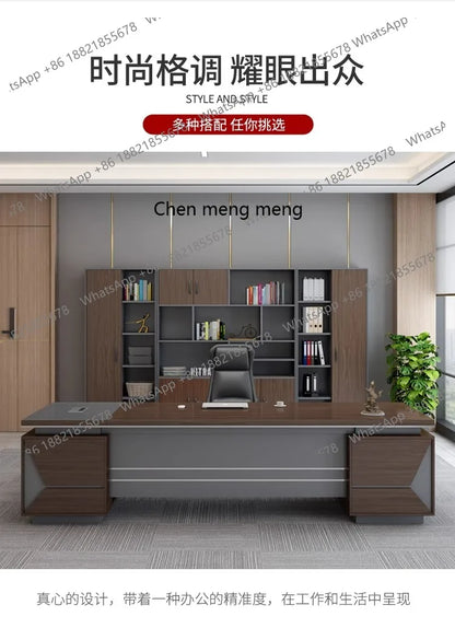 DESK
Modern office full set of furniture luxury table and chair combination.