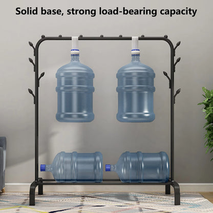 Telescopic Heavy-Duty Movable Metal Garment Movable Clothes Rack