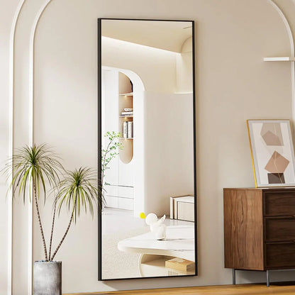 Full Length Floor Mirror with Stand, Leaning, Standing or Hanging