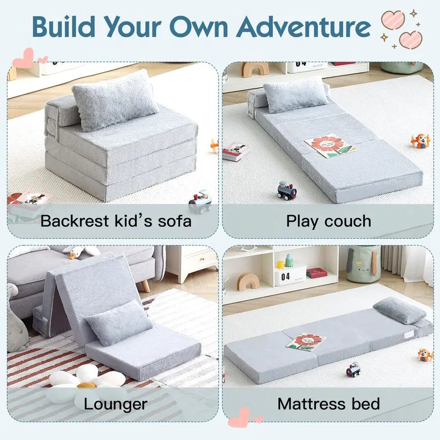 Washable Tri Folding Toddler Floor Nap Mat