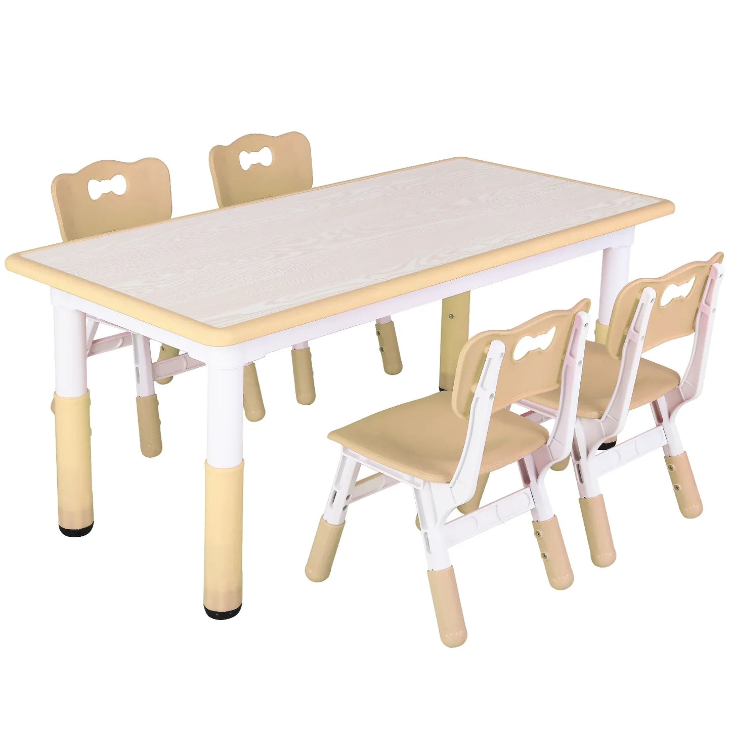 Height Adjustable Toddler Table & Chairs (4)