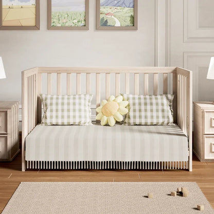 Convertible Baby Crib With Removable Wheels