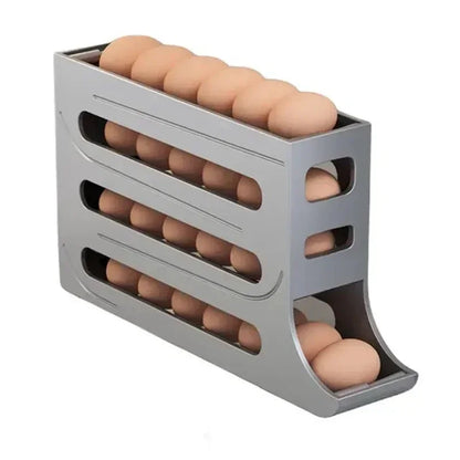 Egg Storage Refrigerator Box 4 Layers Automatic Rolling Egg Dispenser