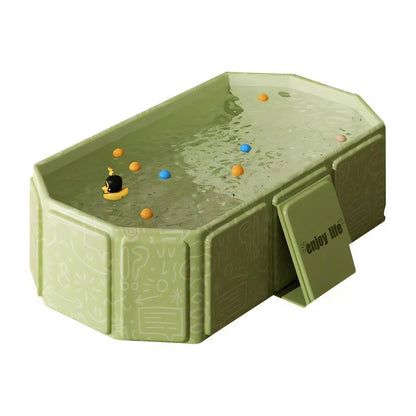 Infants To Toddlers Collapsible Baby Bath Tub with Drain
