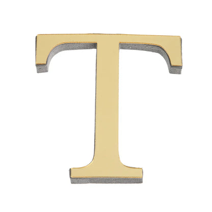 LETTERS
10CM 26 English Wall Sticker 3D Mirror Acrylic Gold Wall Sticker Decals Self-Adhesive