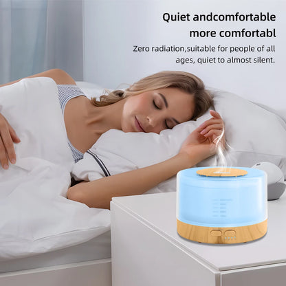 HUMIDIFIER
Kids-Friendly Ultrasonic Humidifier with 7-Color LED Aromatherapy Diffuser