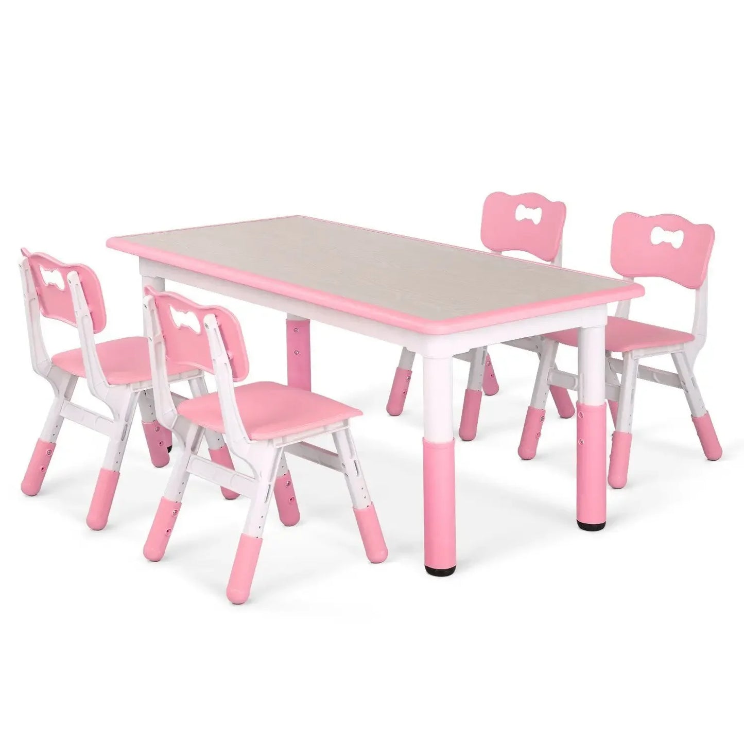 Height Adjustable Toddler Table & Chairs (4)