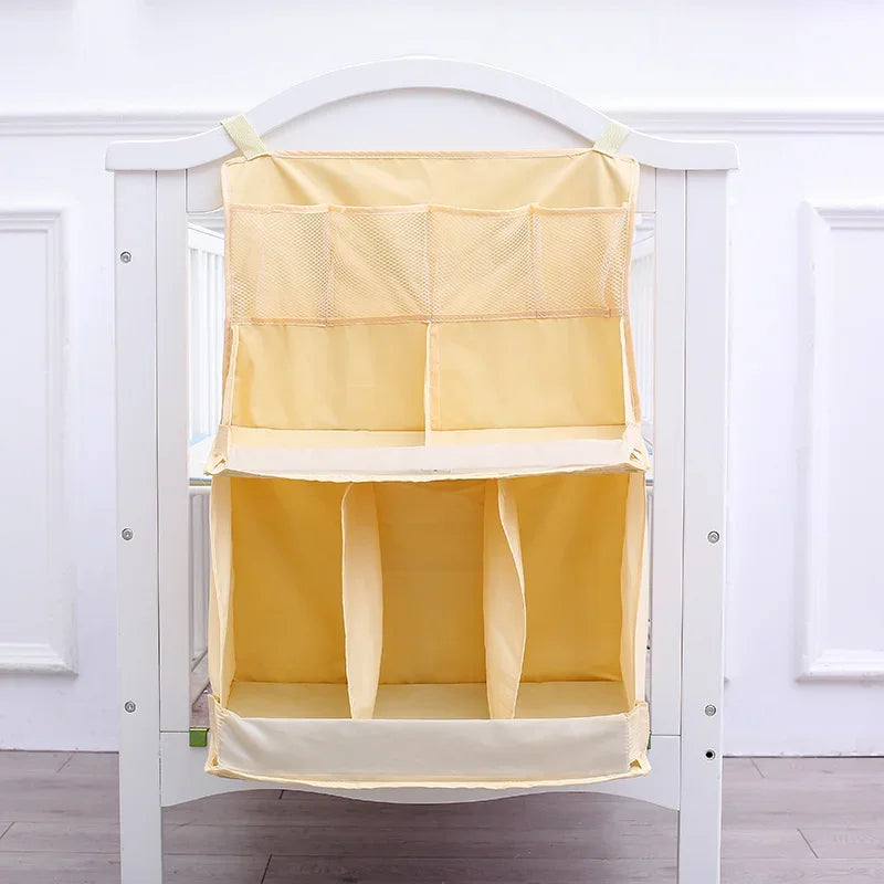 PORTABLE CRIB ORGANIZER
Portable Baby Crib Baby Bed Hanging Bag for Infant Essentials & Diaper Storage